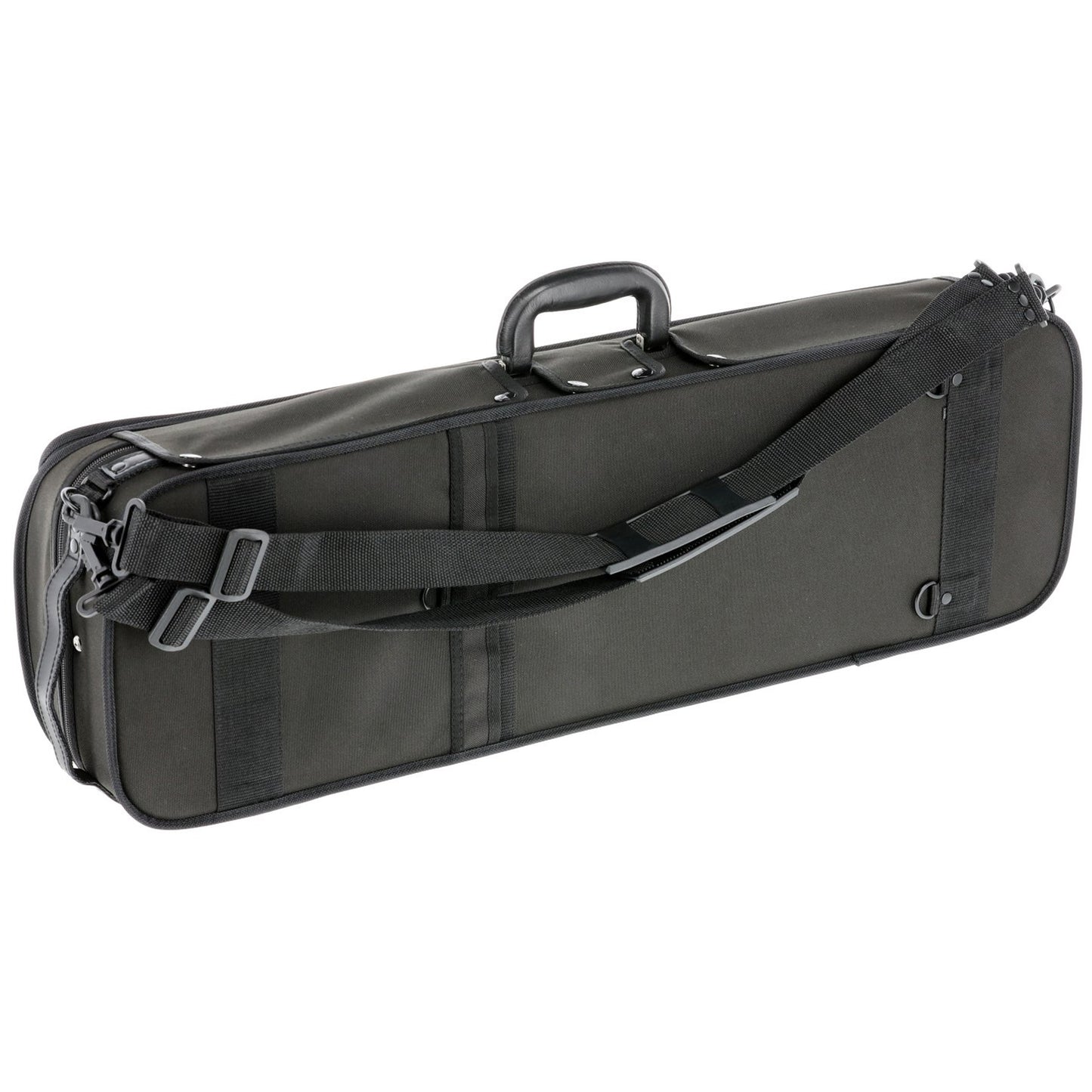 GEWA Violin Case, Atlanta, Oblong, 4/4, Black/Diamond-Pattern Blue