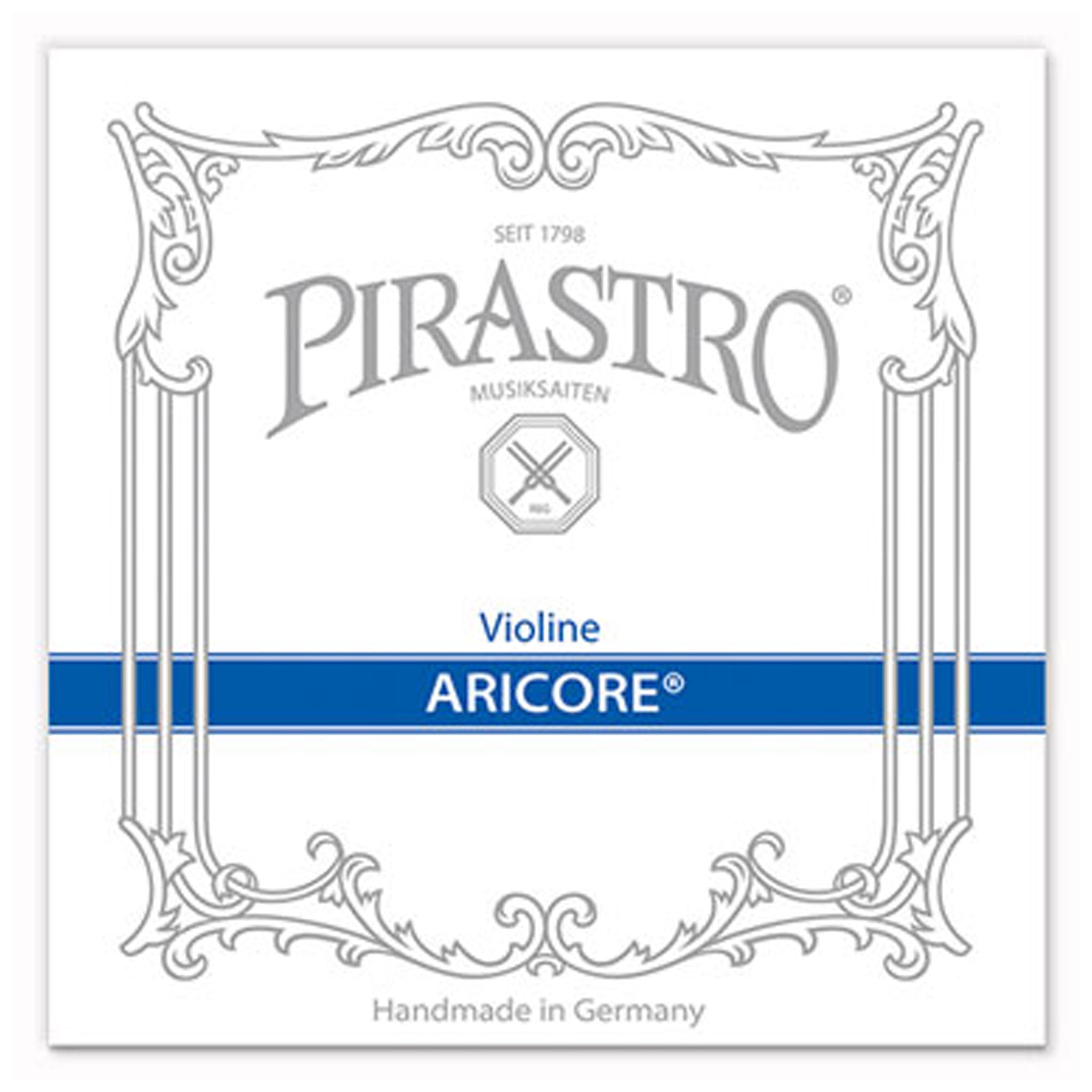Pirastro Aricore, Violin String Set, (w/Aluminum A&D), Loop E, 4/4, Medium