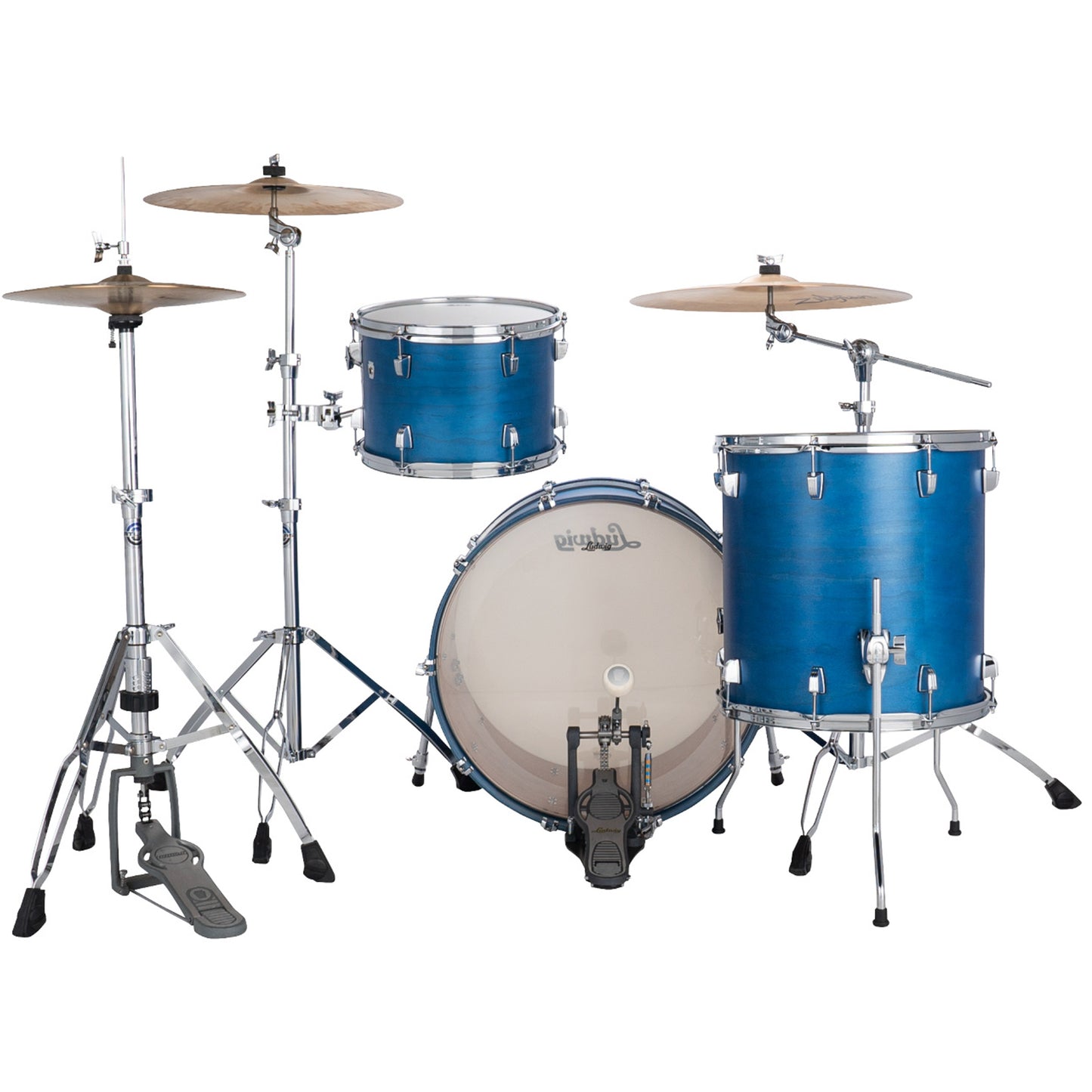 Ludwig NeuSonic FAB 3-piece Acoustic Drum Set Shell Pack Satin Royal Blue