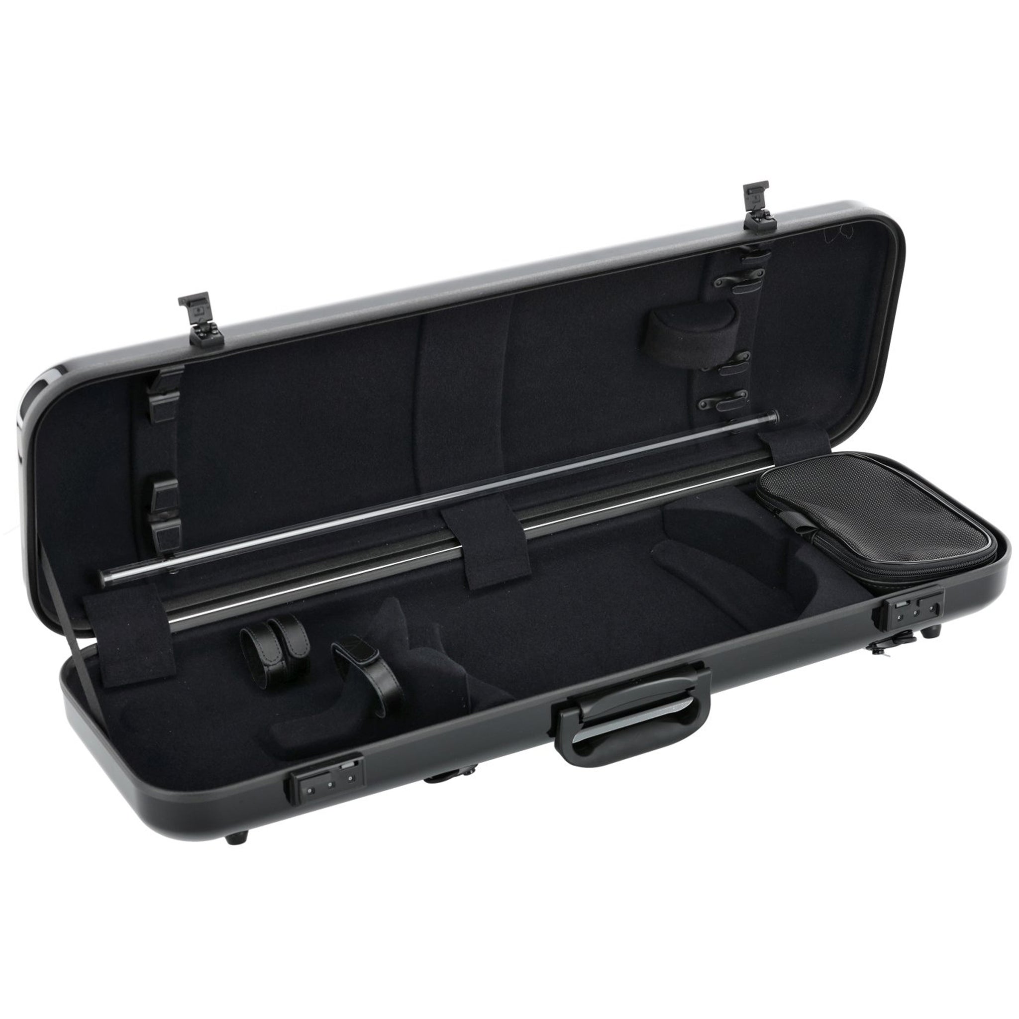 GEWA Violin Case, Air 2.1, Oblong, 4/4, Black/Black, High Gloss, w/Subway Handle