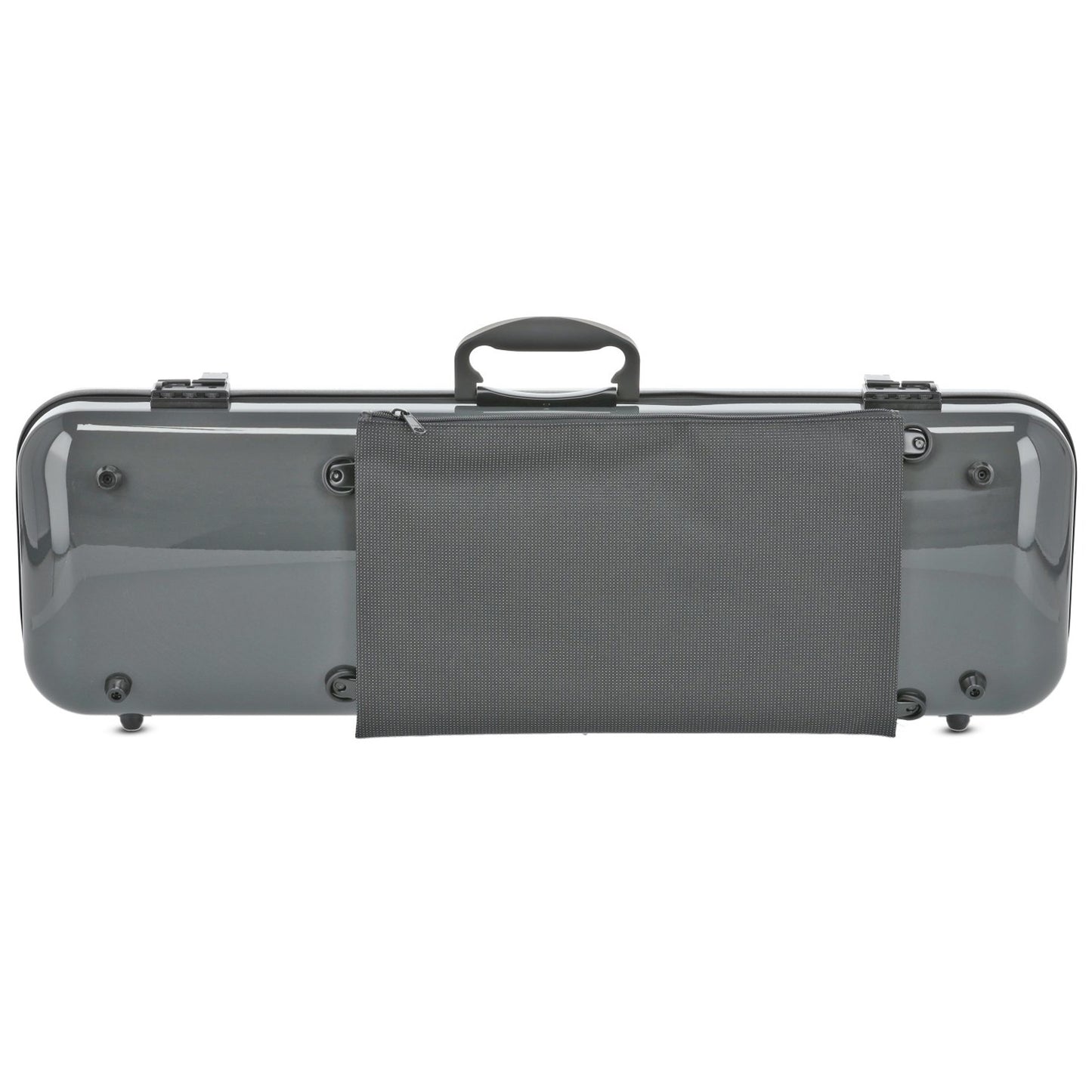 GEWA Violin Case, Air 2.1, Oblong, 4/4, Grey/Black, High Gloss, w/Subway Handle