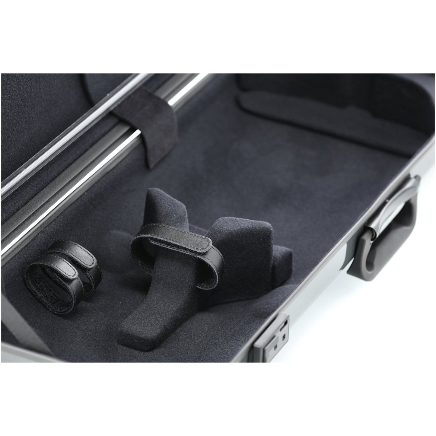 GEWA Violin Case, Air 2.1, Oblong, 4/4, Grey/Black, High Gloss, w/Subway Handle