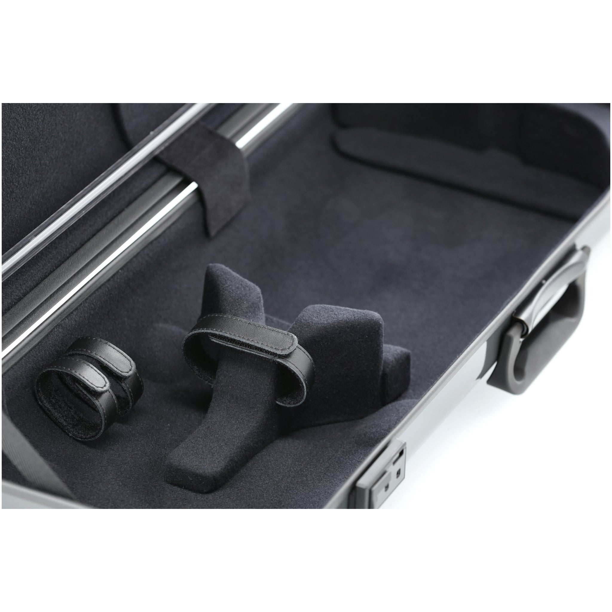 GEWA Violin Case, Air 2.1, Oblong, 4/4, Grey/Black, High Gloss, w/Subway Handle