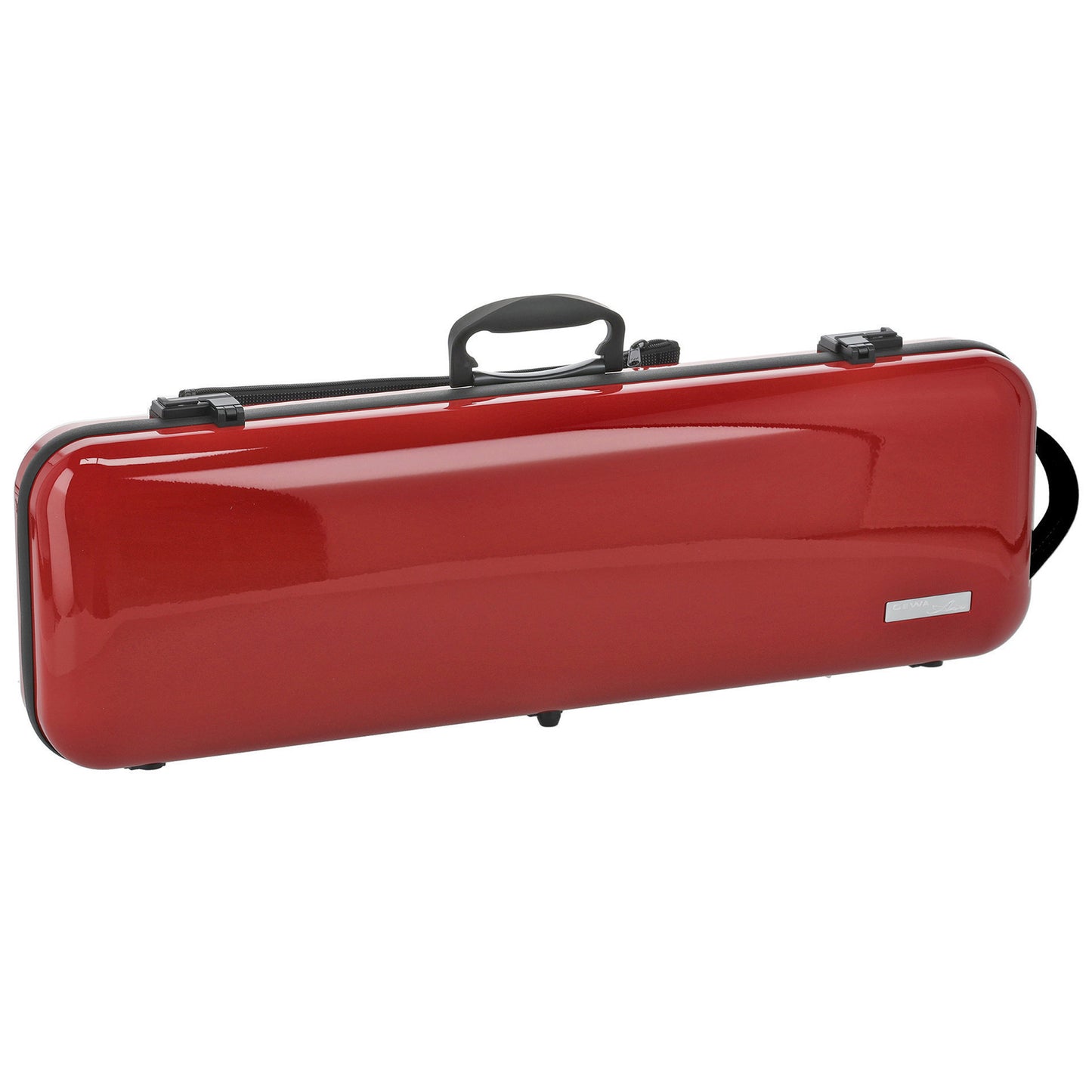 GEWA Violin Case, Air 2.1, Oblong, 4/4, Red/Black, High Gloss, w/Subway Handle