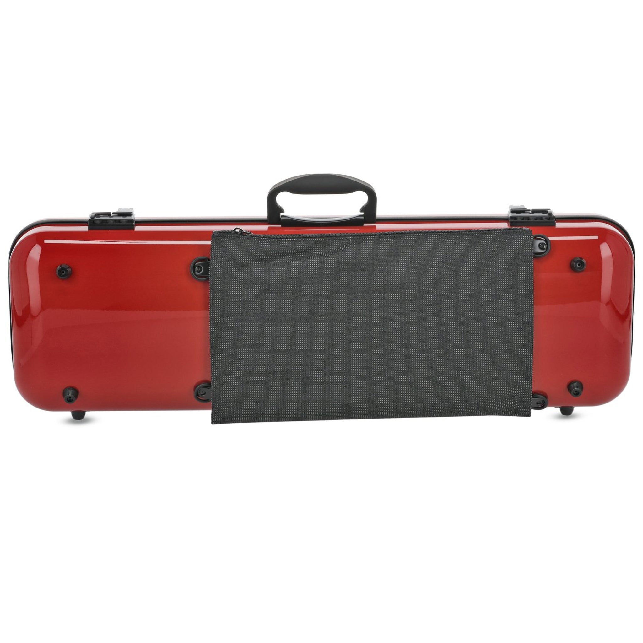 GEWA Violin Case, Air 2.1, Oblong, 4/4, Red/Black, High Gloss, w/Subway Handle