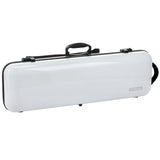 GEWA Violin Case, Air 2.1, Oblong, 4/4, White/Black, High Gloss, w/Subway Handle