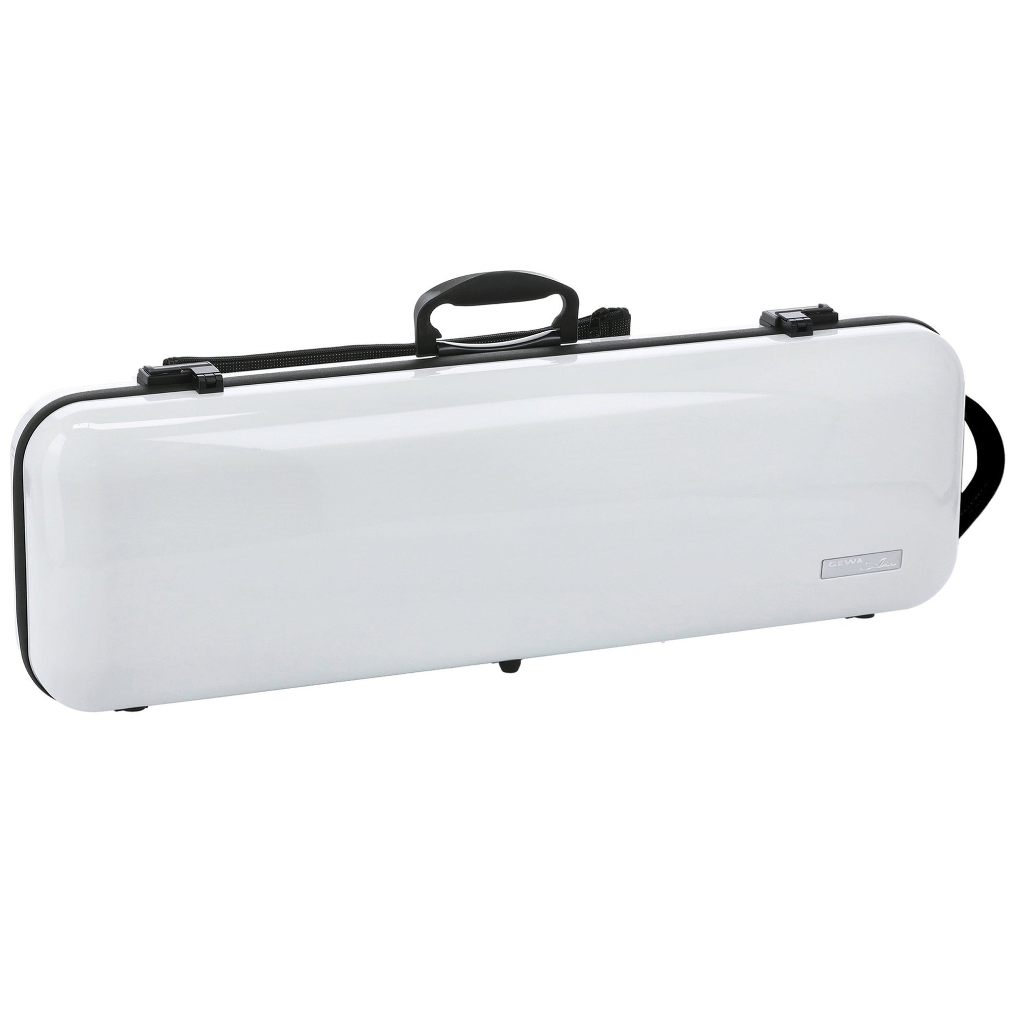GEWA Violin Case, Air 2.1, Oblong, 4/4, White/Black, High Gloss, w/Subway Handle