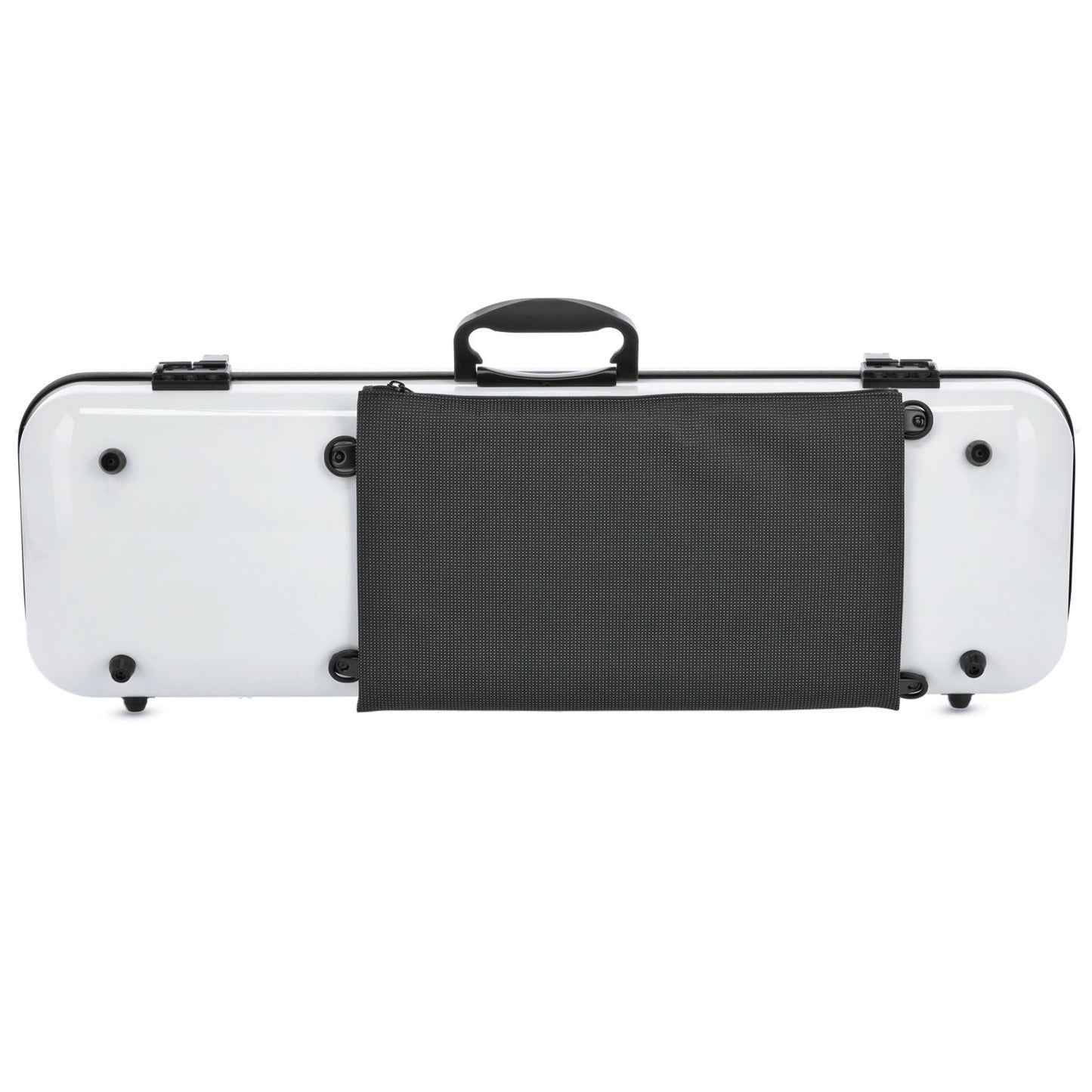GEWA Violin Case, Air 2.1, Oblong, 4/4, White/Black, High Gloss, w/Subway Handle