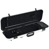 GEWA Violin Case, Air 2.1, Oblong, 4/4, White/Black, High Gloss, w/Subway Handle