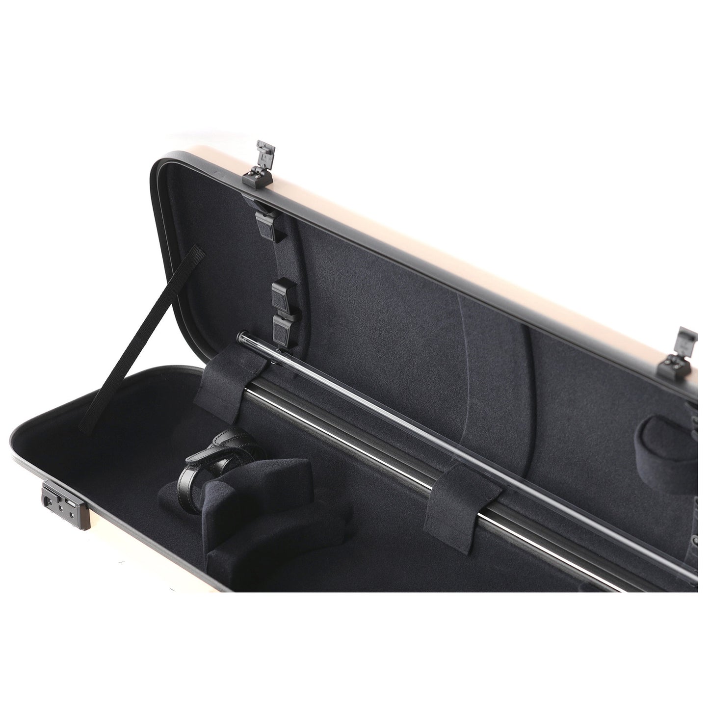 GEWA Violin Case, Air 2.1, Oblong, 4/4, Beige/Black, High Gloss, w/Subway Handle