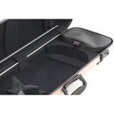 GEWA Violin Case, Air 2.1, Oblong, 4/4, Beige/Black, High Gloss, w/Subway Handle