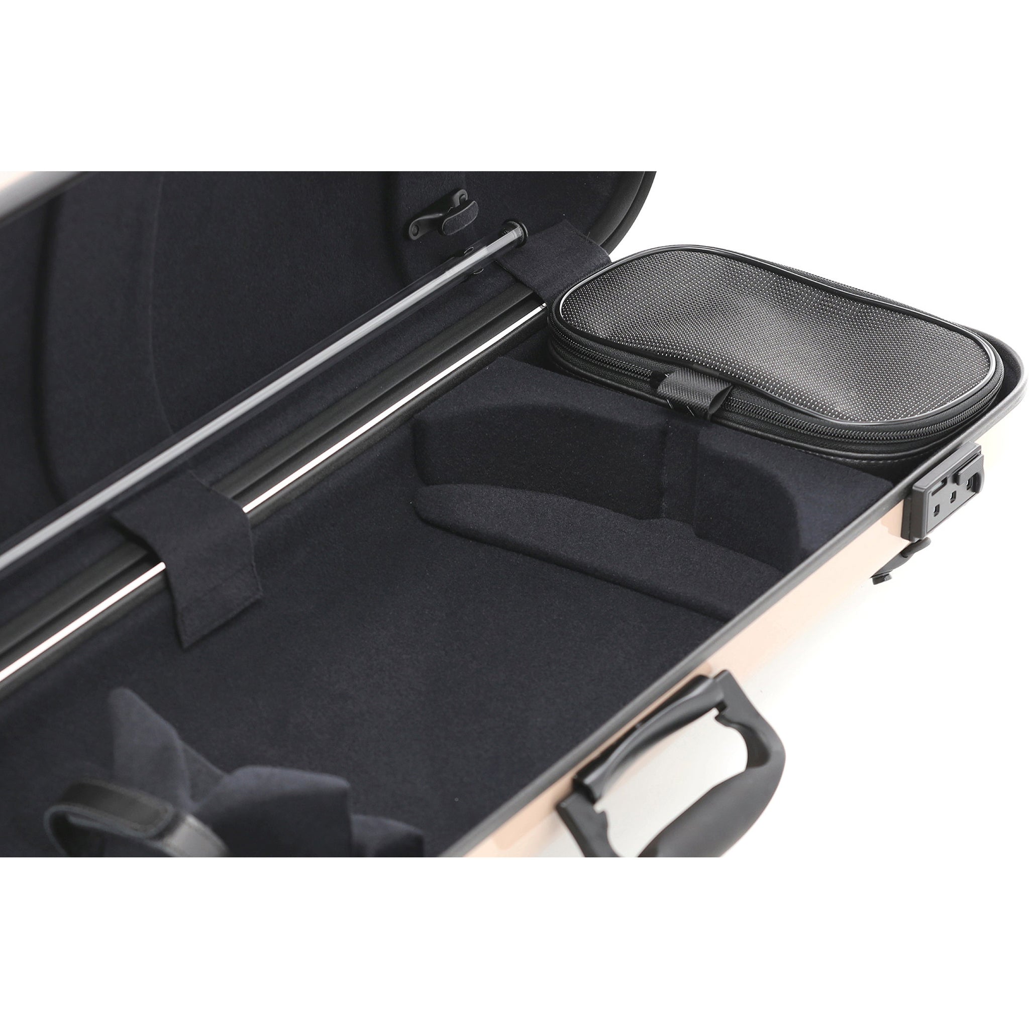 GEWA Violin Case, Air 2.1, Oblong, 4/4, Beige/Black, High Gloss, w/Subway Handle