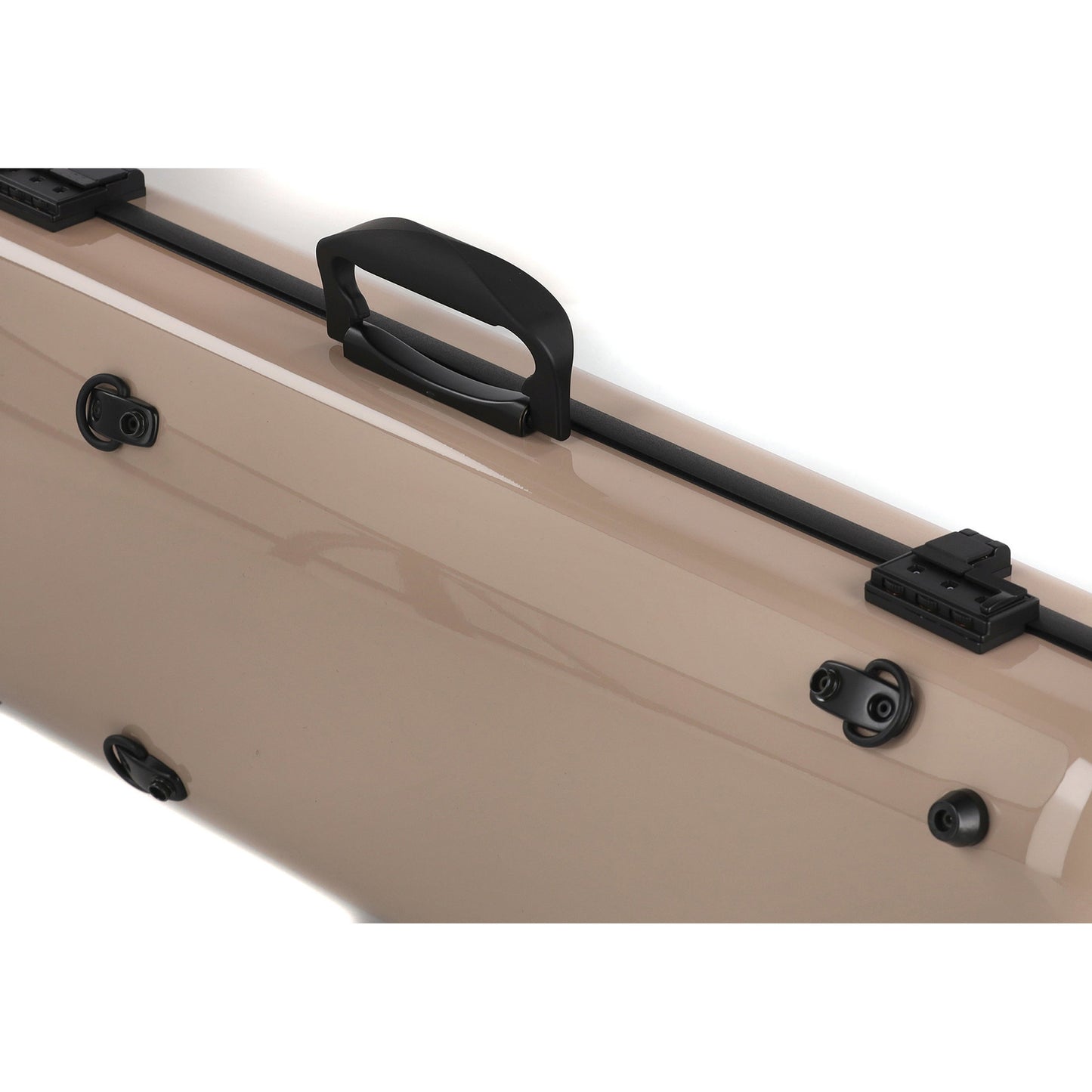 GEWA Violin Case, Air 2.1, Oblong, 4/4, Beige/Black, High Gloss, w/Subway Handle