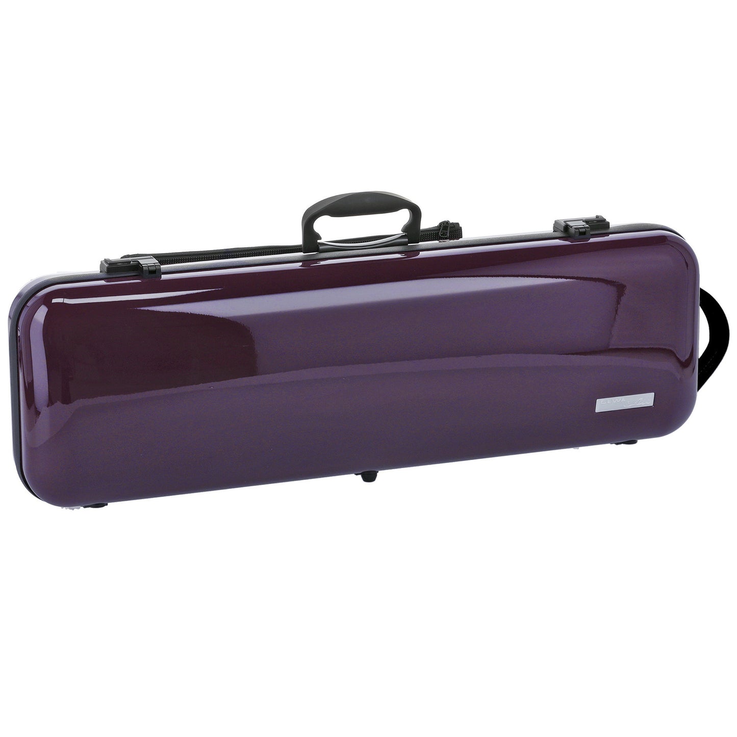 GEWA Violin Case, Air 2.1, Oblong, 4/4, Purple/Black, High Gloss w/Subway Handle