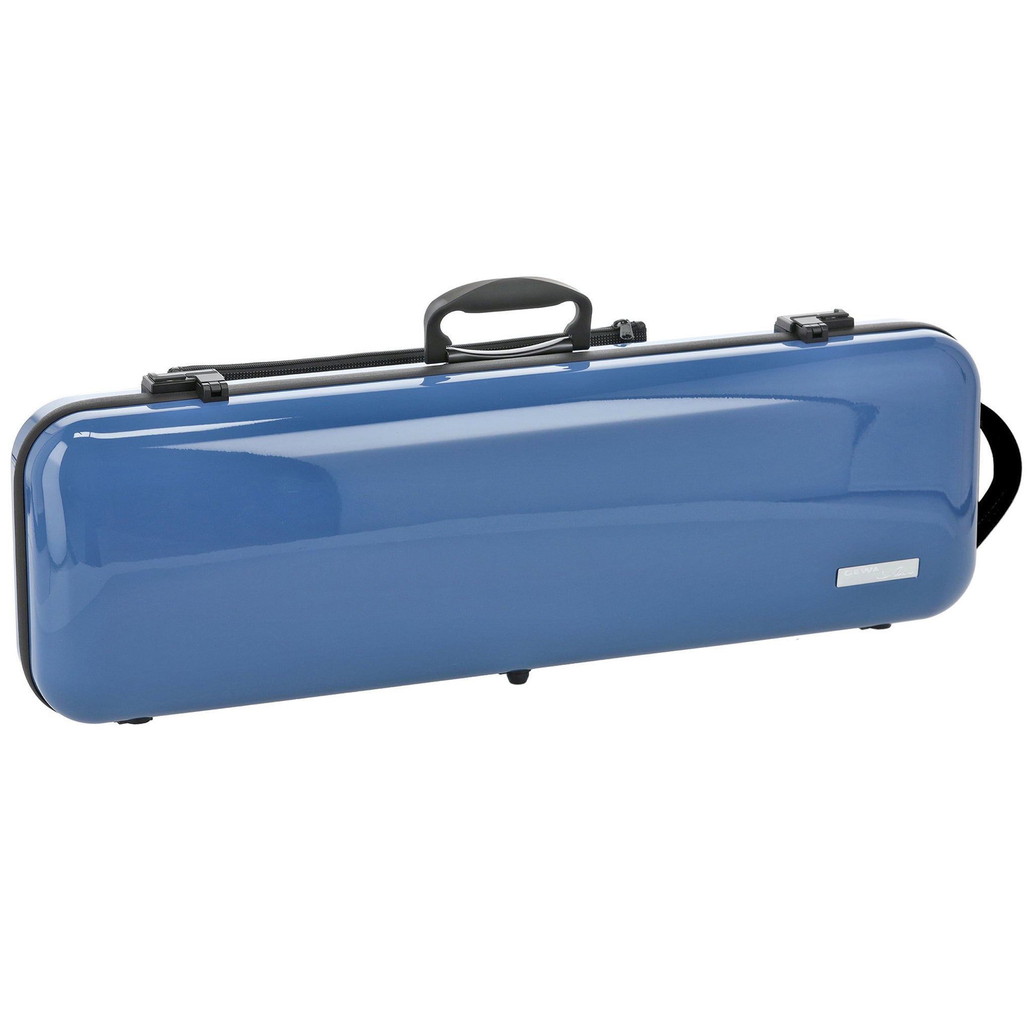 GEWA Violin Case, Air 2.1, Oblong, 4/4, Blue/Black, High Gloss, w/Subway Handle