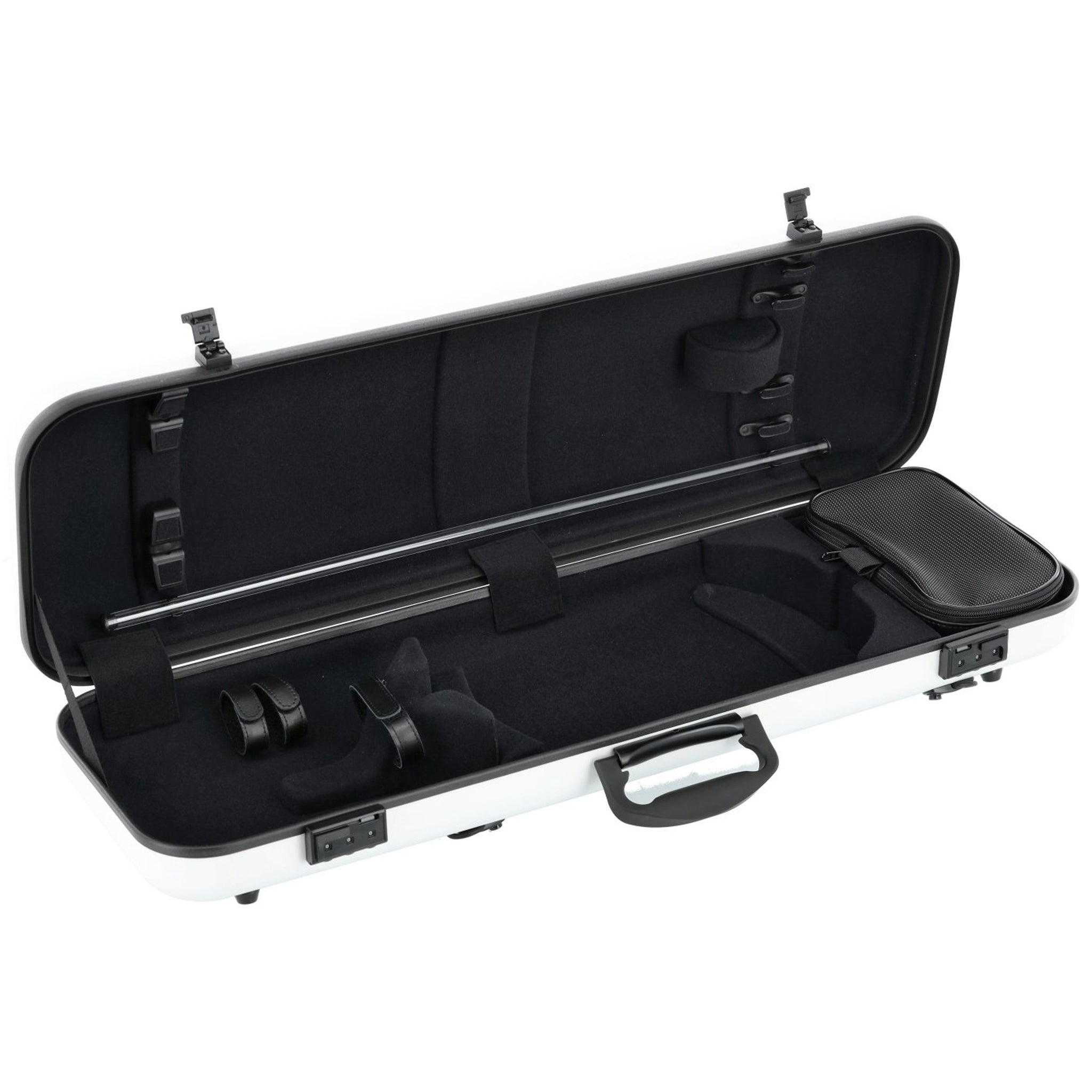 GEWA Violin Case, Air 2.1, Oblong, 4/4, White/Black, Matte, w/Subway Handle