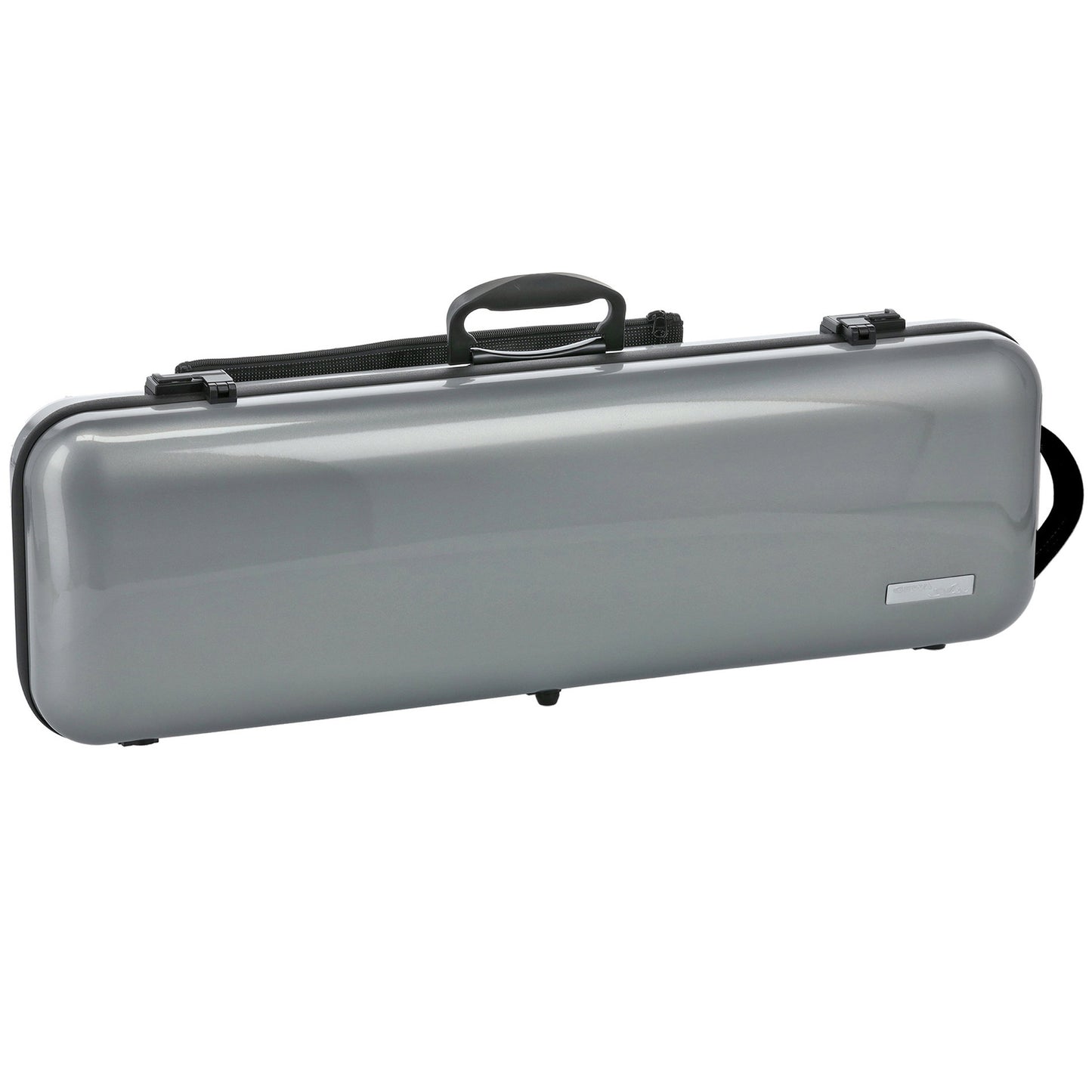 GEWA Violin Case, Air 2.1, Oblong, 4/4, Metallic Silver/Black, High Gloss