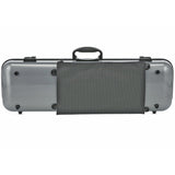 GEWA Violin Case, Air 2.1, Oblong, 4/4, Metallic Silver/Black, High Gloss