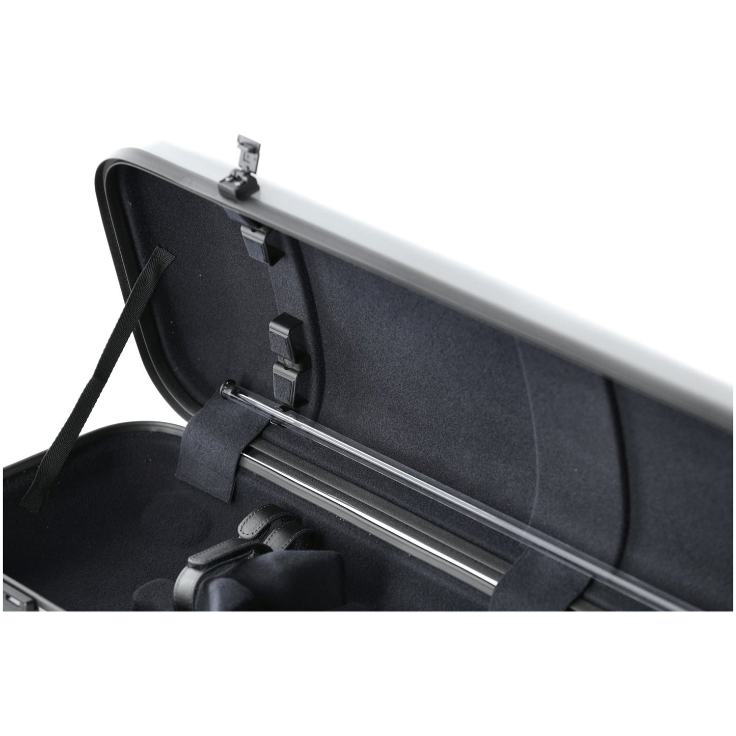 GEWA Violin Case, Air 2.1, Oblong, 4/4, Metallic Silver/Black, High Gloss