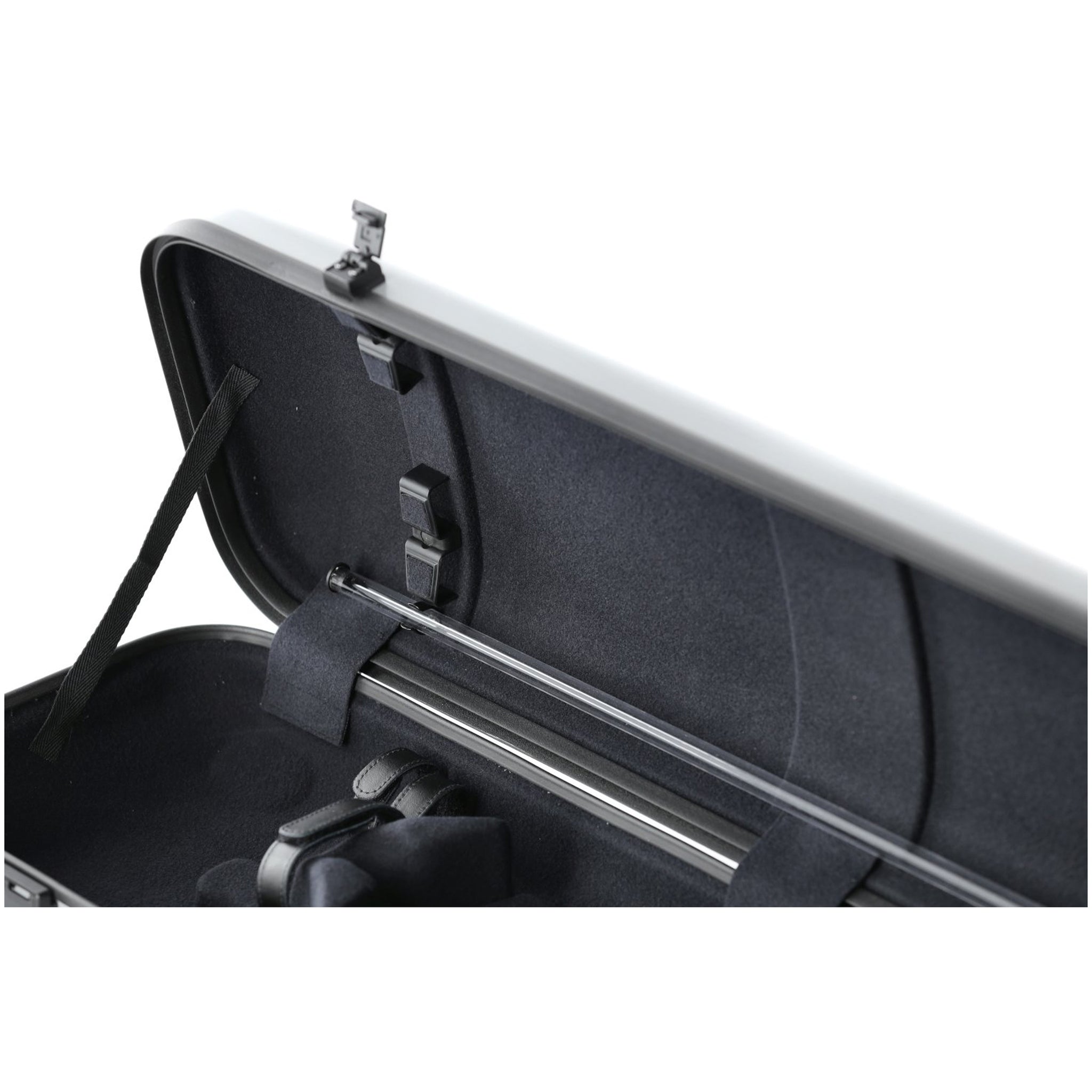 GEWA Violin Case, Air 2.1, Oblong, 4/4, Metallic Silver/Black, High Gloss
