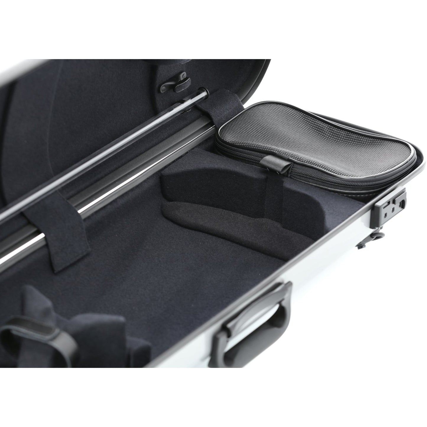 GEWA Violin Case, Air 2.1, Oblong, 4/4, Metallic Silver/Black, High Gloss