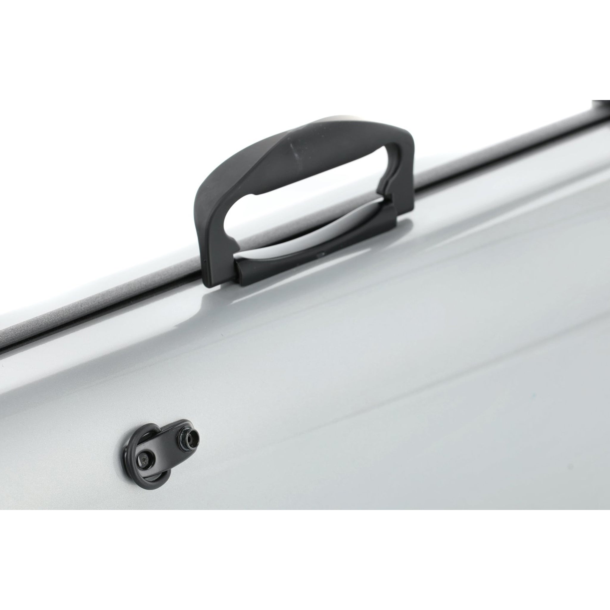 GEWA Violin Case, Air 2.1, Oblong, 4/4, Metallic Silver/Black, High Gloss