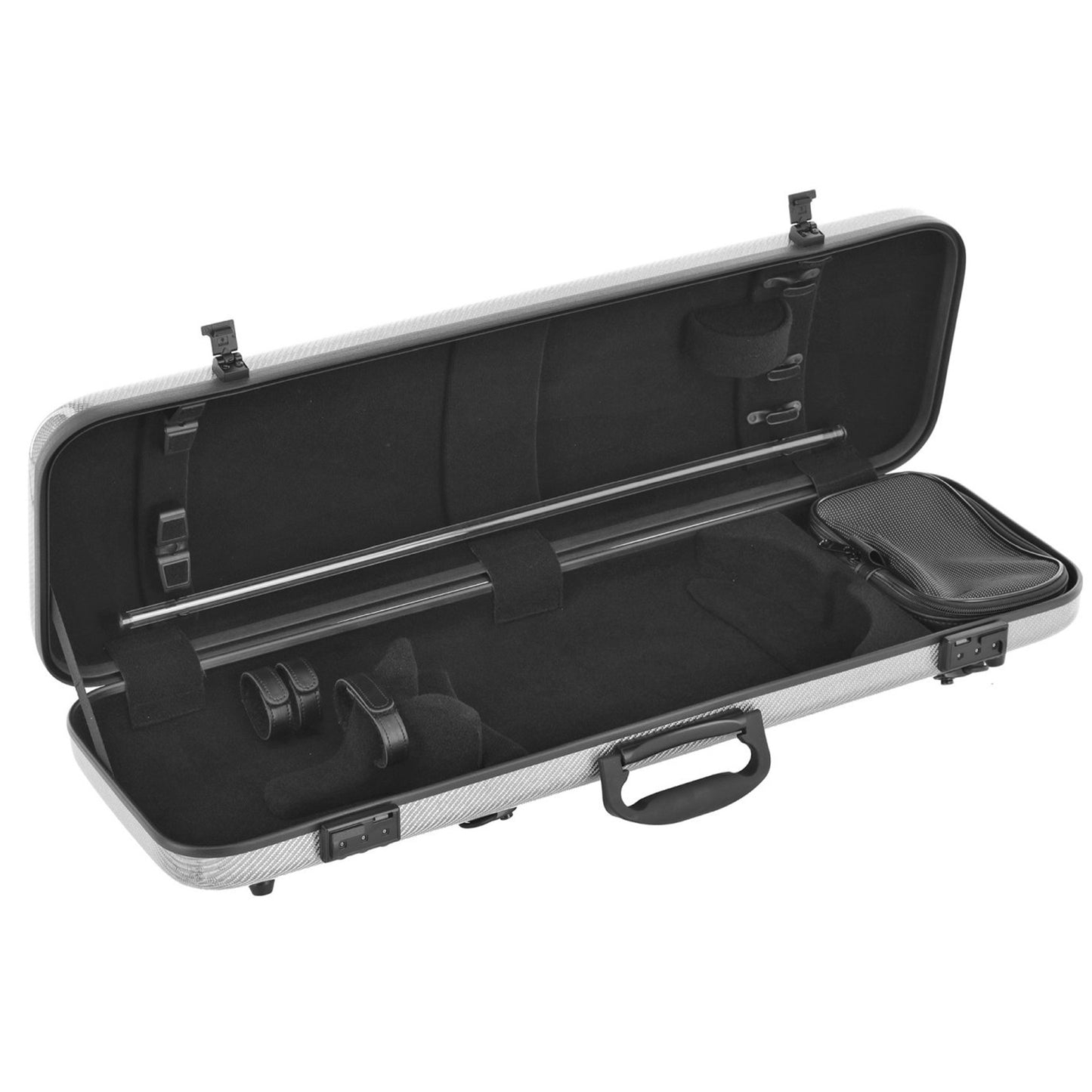 GEWA Violin Case, Idea 2.0, Oblong, 4/4, Carbon Titanium/Black w/Subway Handle