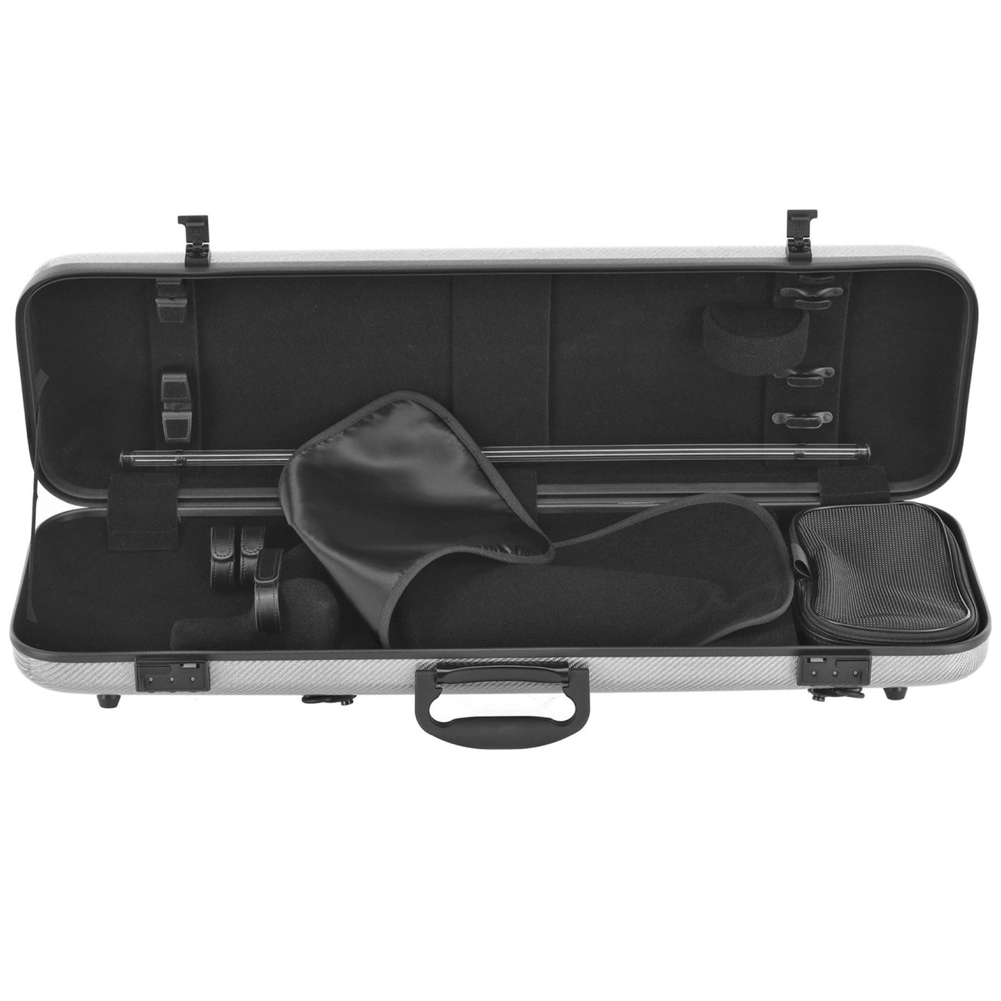 GEWA Violin Case, Idea 2.0, Oblong, 4/4, Carbon Titanium/Black w/Subway Handle