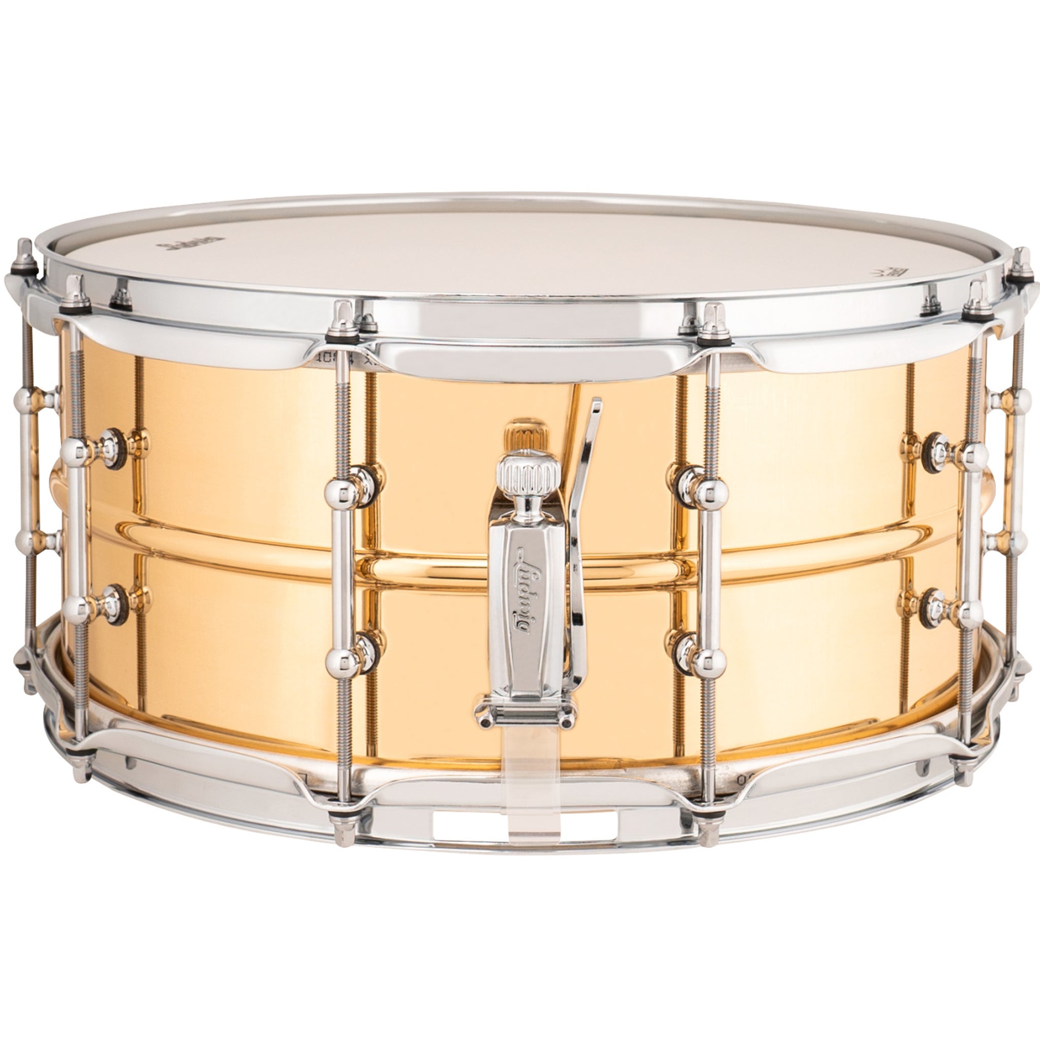Ludwig LB552T Bronze Phonic 6.5x14 Smooth Polished Shell, Tube Lugs Snare Drum