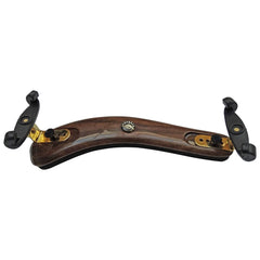 Viva La Musica Artist Violin Shoulder Rest, Walnut/Gold 4/4-3/4