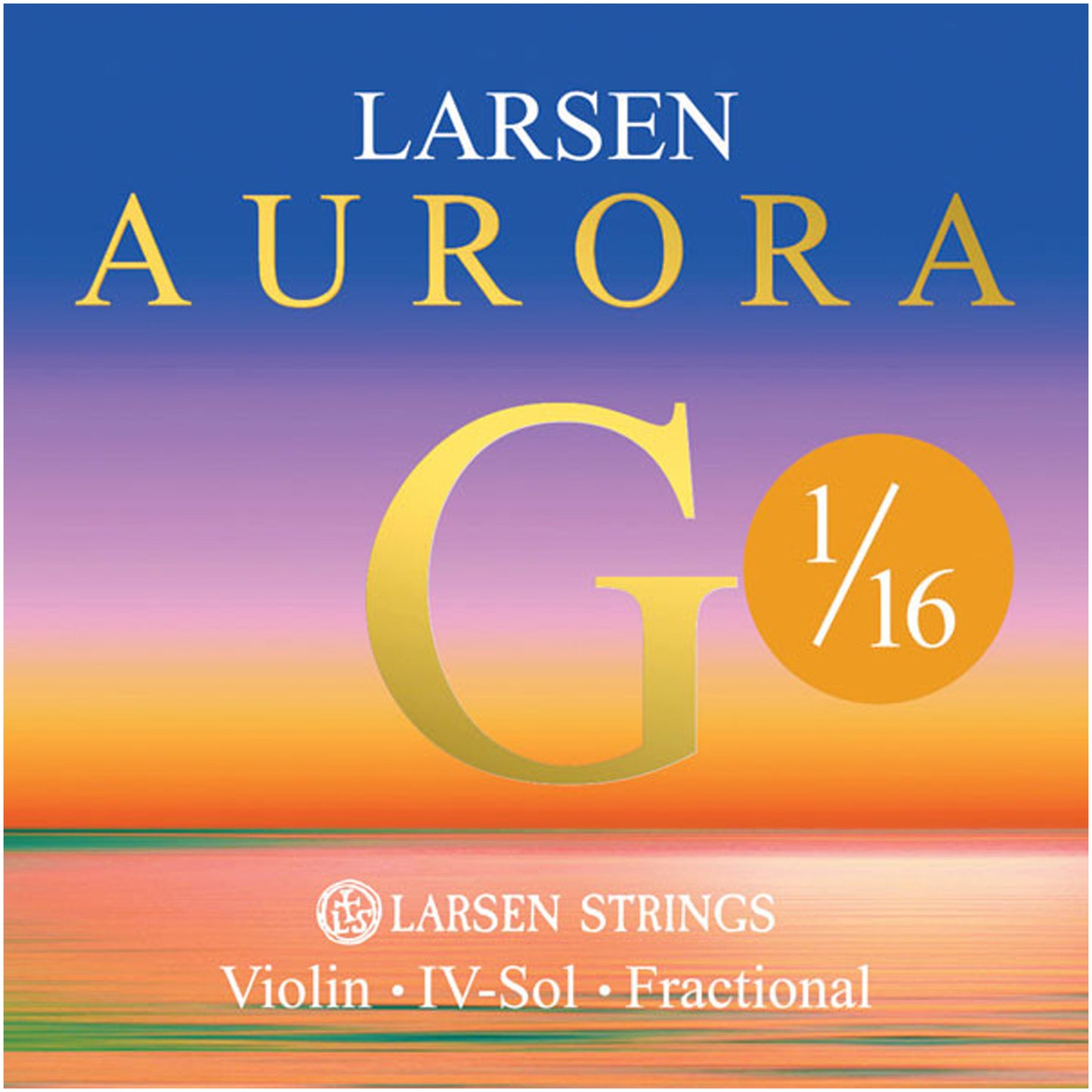 Larsen Aurora, Violin G String, (Synthetic/Silver), 1/16, Medium