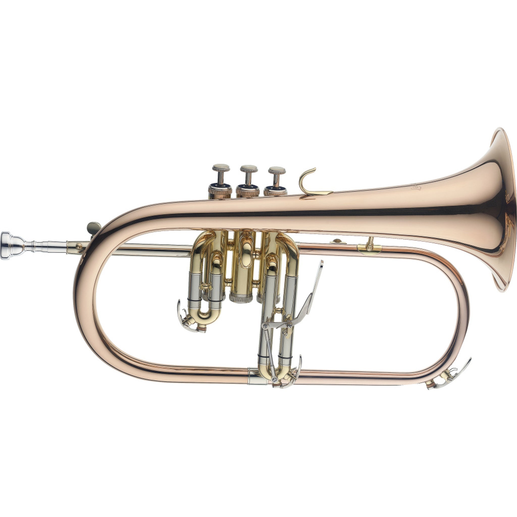 Stagg Levante Bb Flugelhorn, Gold Brass