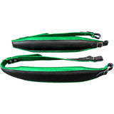 D'Luca MX3 Leather Accordion Straps Green/Black