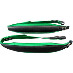 D'Luca MX3 Leather Accordion Straps Green/Black