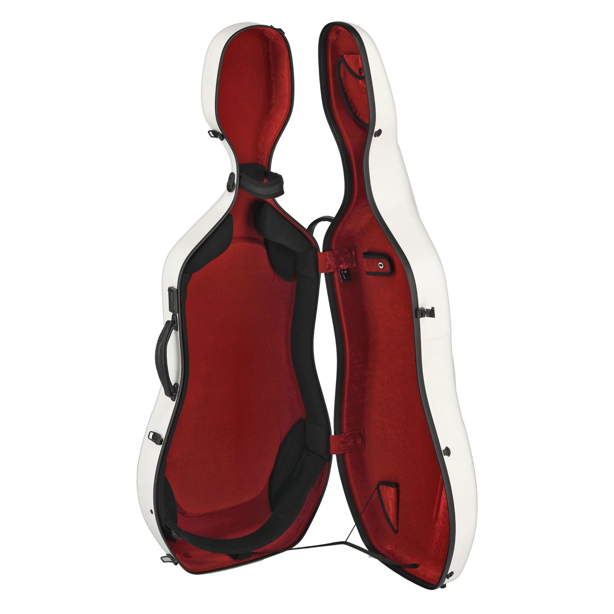 GEWA Cello Case, Air 3.9, 4/4, White/Bordeaux