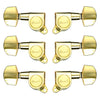 Ovation Gold Guitar Tuning Machines Set, Large Pegs, 3+3, M01GD