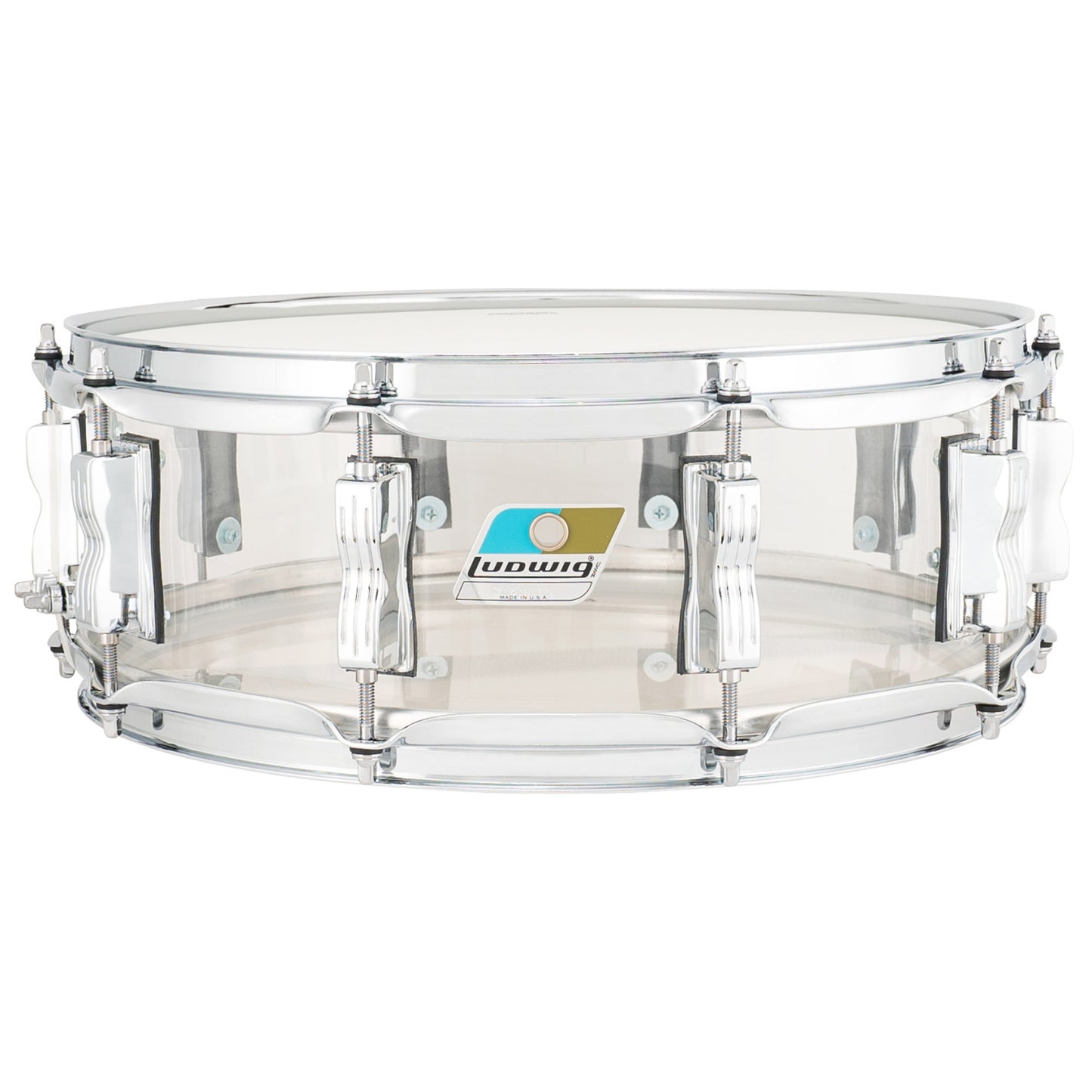 Ludwig Vistalite 5 x 14 Snare Drum Clear