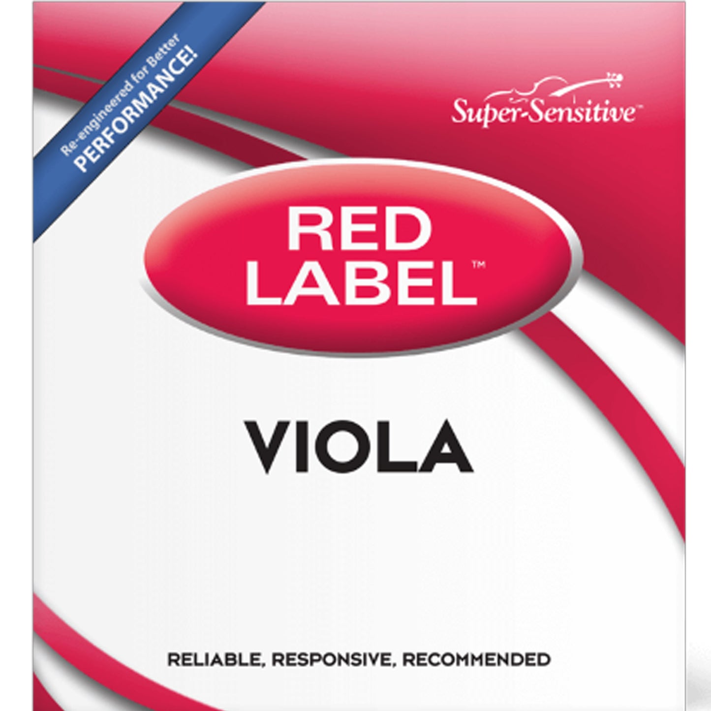 Super Sensitive Bulk Red Label Viola A Single String 15-16.5" Medium, 10-Pack