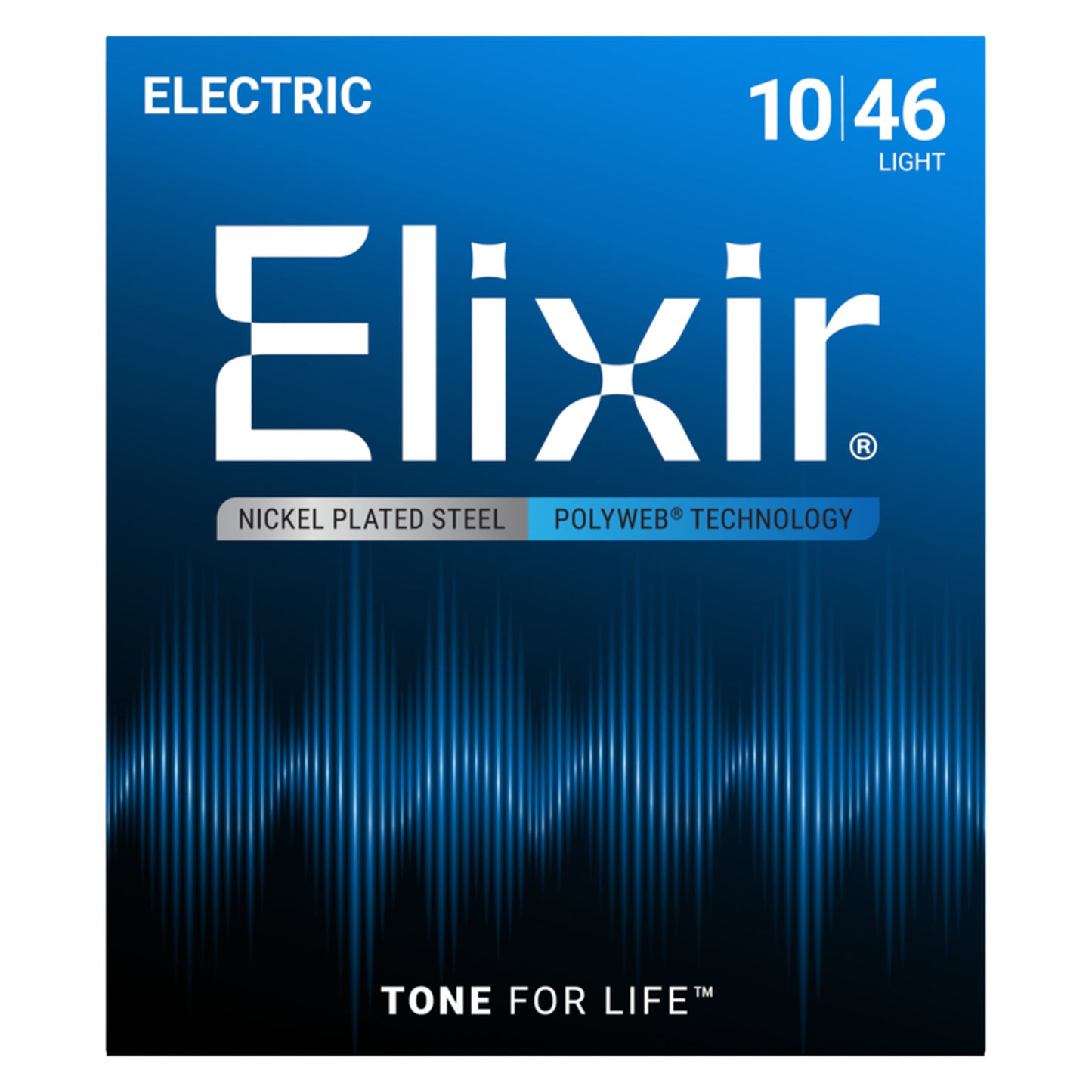 Elixir Electric Guitar Strings, POLYWEB, Light (.010-.046)