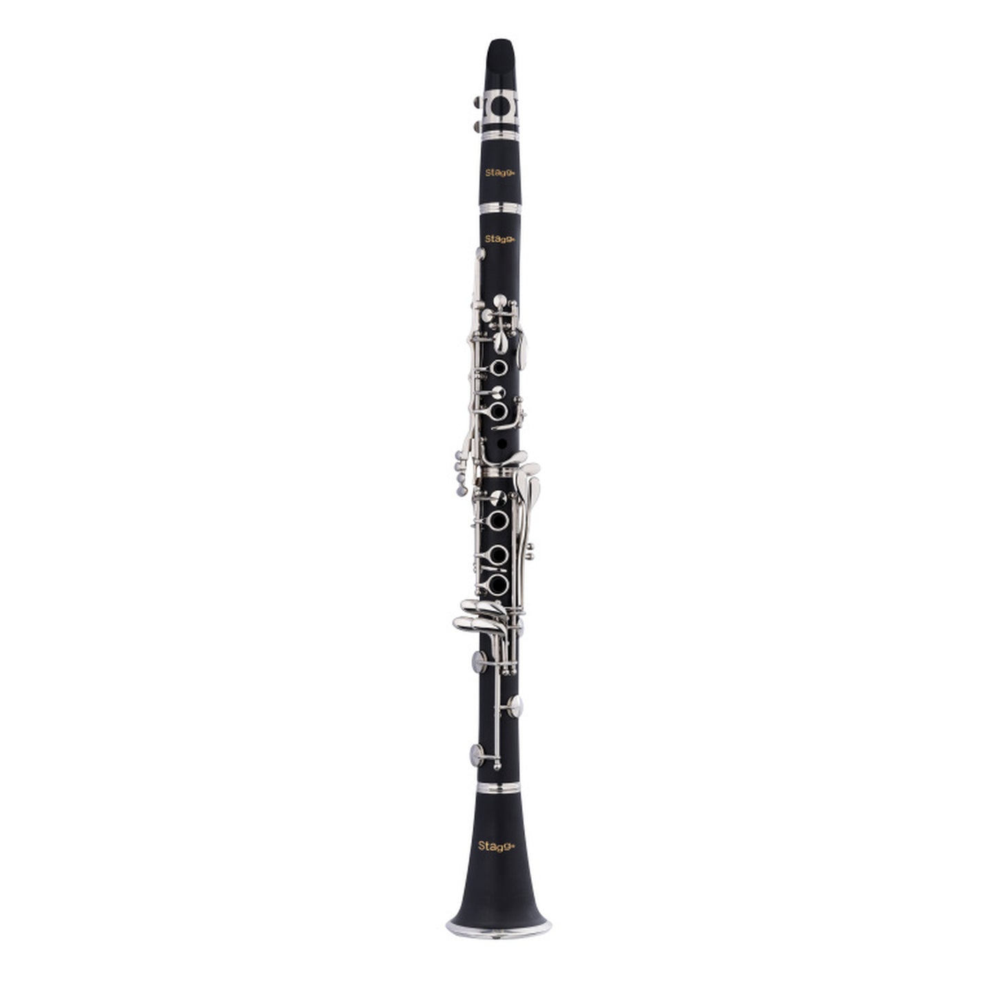 Stagg Bb Clarinet, Boehm System, ABS Body And Nickel-plated Keys And Rings