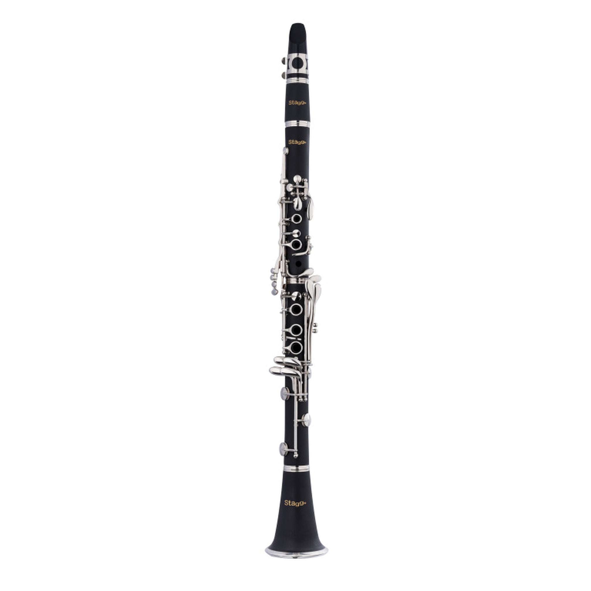 Stagg Bb Clarinet, Boehm System, ABS Body And Nickel-plated Keys And Rings