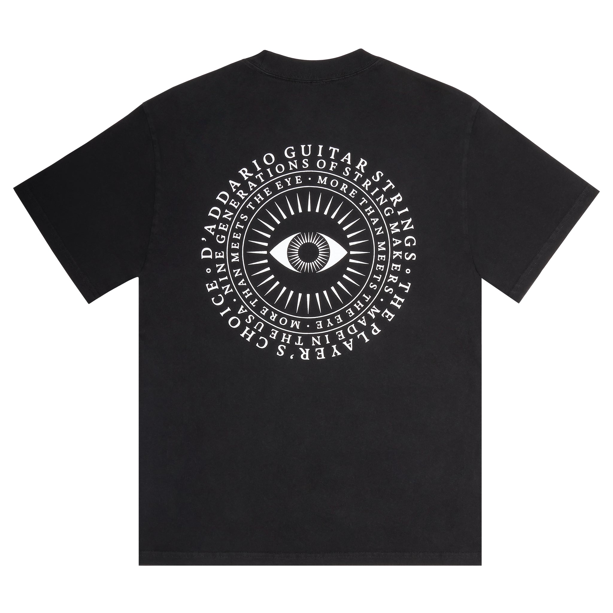 D'Addario All Seeing Eye T-Shirt, Faded Black, L