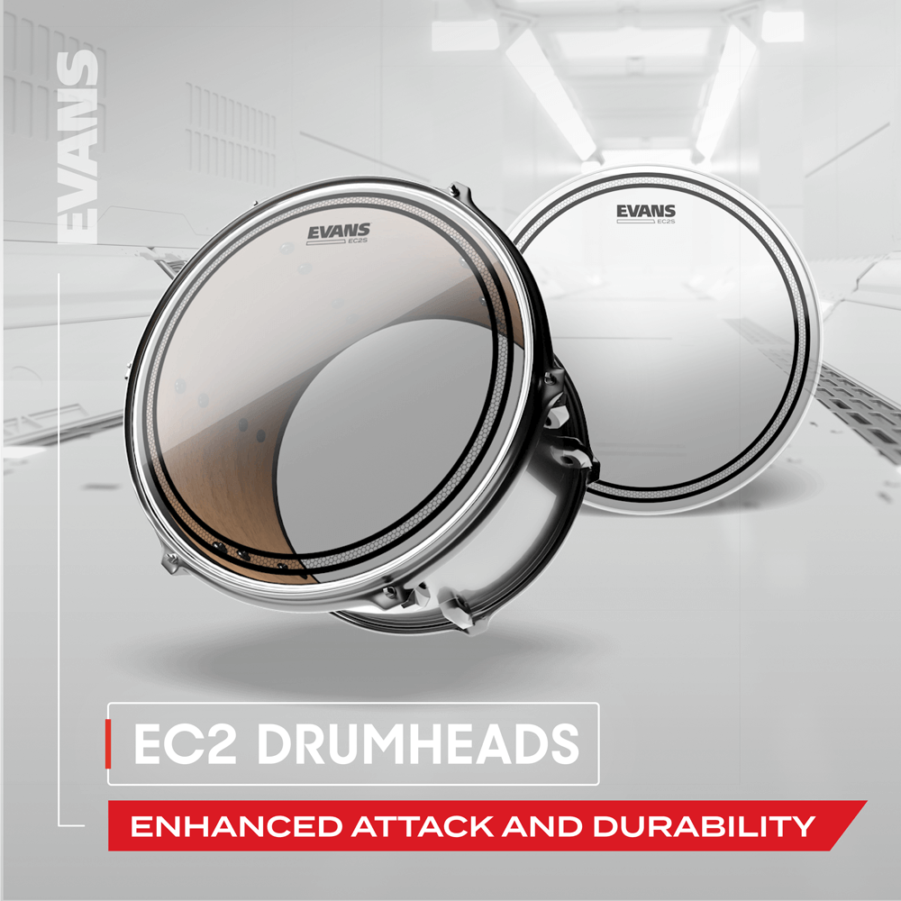 Evans Marching EC2S Tenor Drum Head, 14 inch