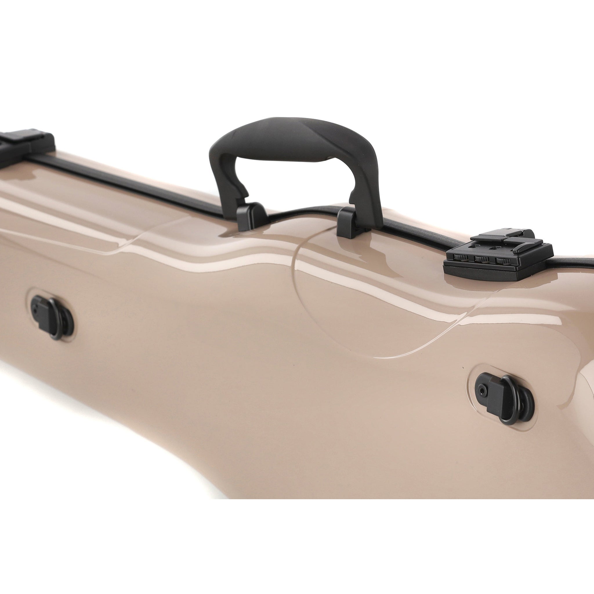 GEWA Violin Case, Air 1.7, Shaped, 4/4, Beige/Black, High Gloss, w/Subway Handle