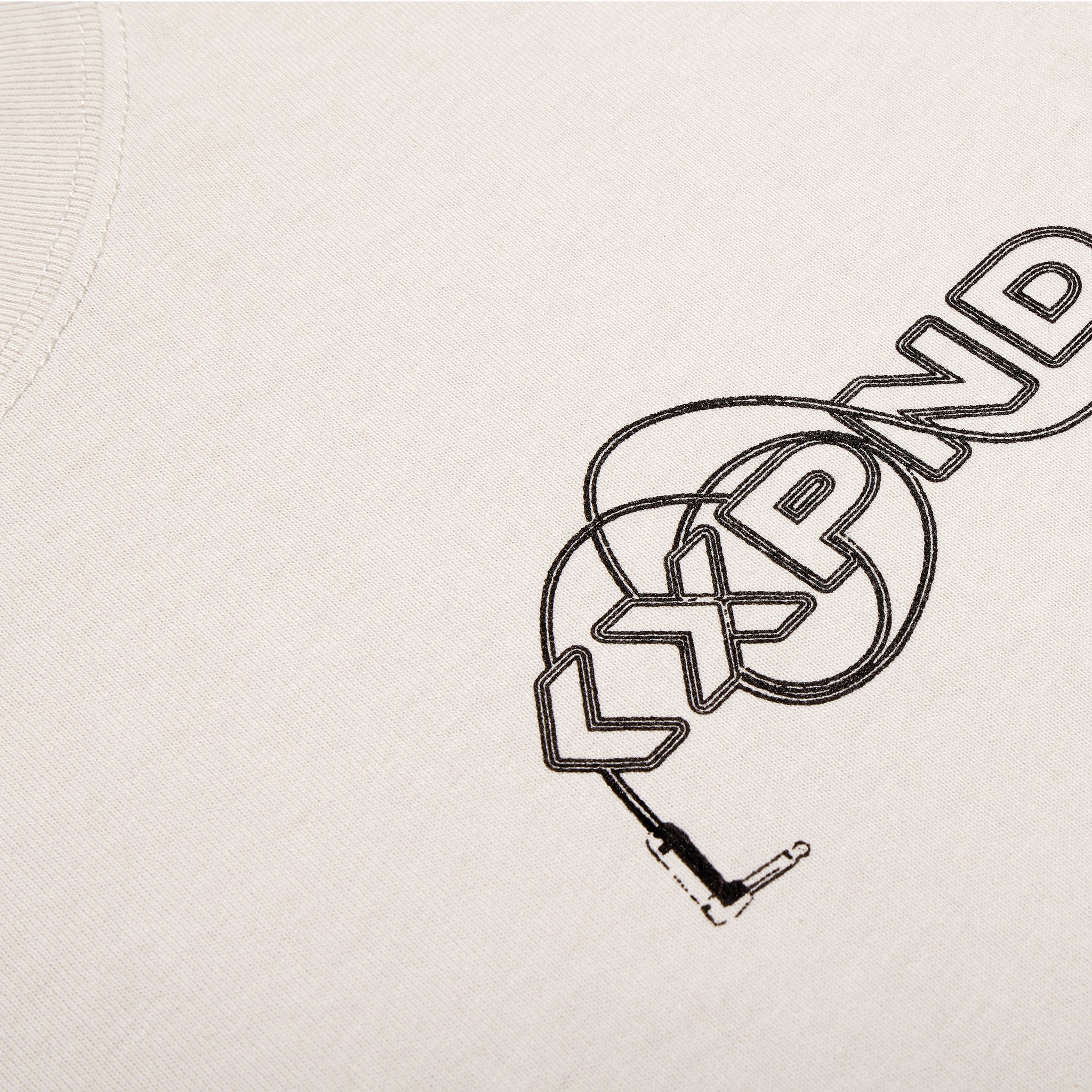 D'Addario XPND Pedalboard T-Shirt, Bone White, L