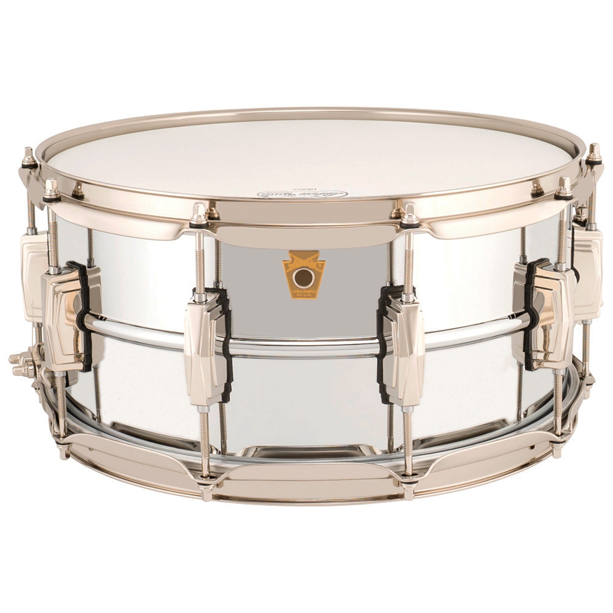 Ludwig LB402BN Supraphonic 6.5X14 Chrome Over Brass "Super Ludwig" Snare Drum