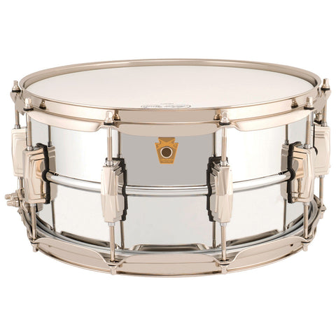 Ludwig LB402BN Supraphonic 6.5X14 Chrome Over Brass "Super Ludwig" Snare Drum