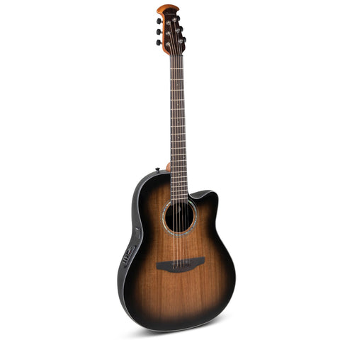 Ovation Celebrity Traditional Plus E-Acoustic Guitar CS24P-ABLKW, CS/Mid/Cutaway, Blackwood