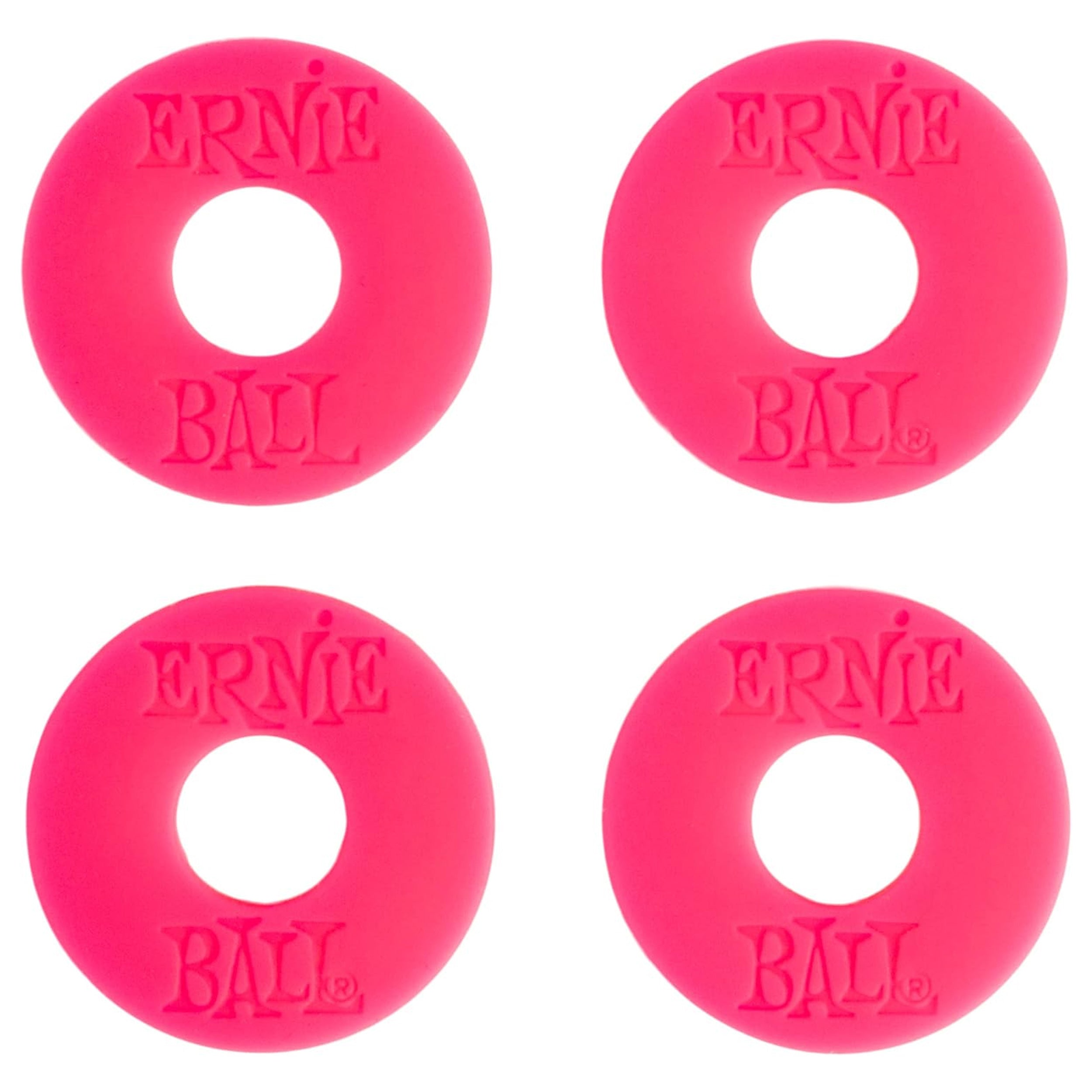 Ernie Ball Strap Blocks - Pink - 4 Pack