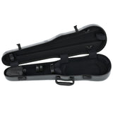 GEWA Violin Case, Air 1.7, Shaped, 4/4, Grey/Black, High Gloss, w/Subway Handle